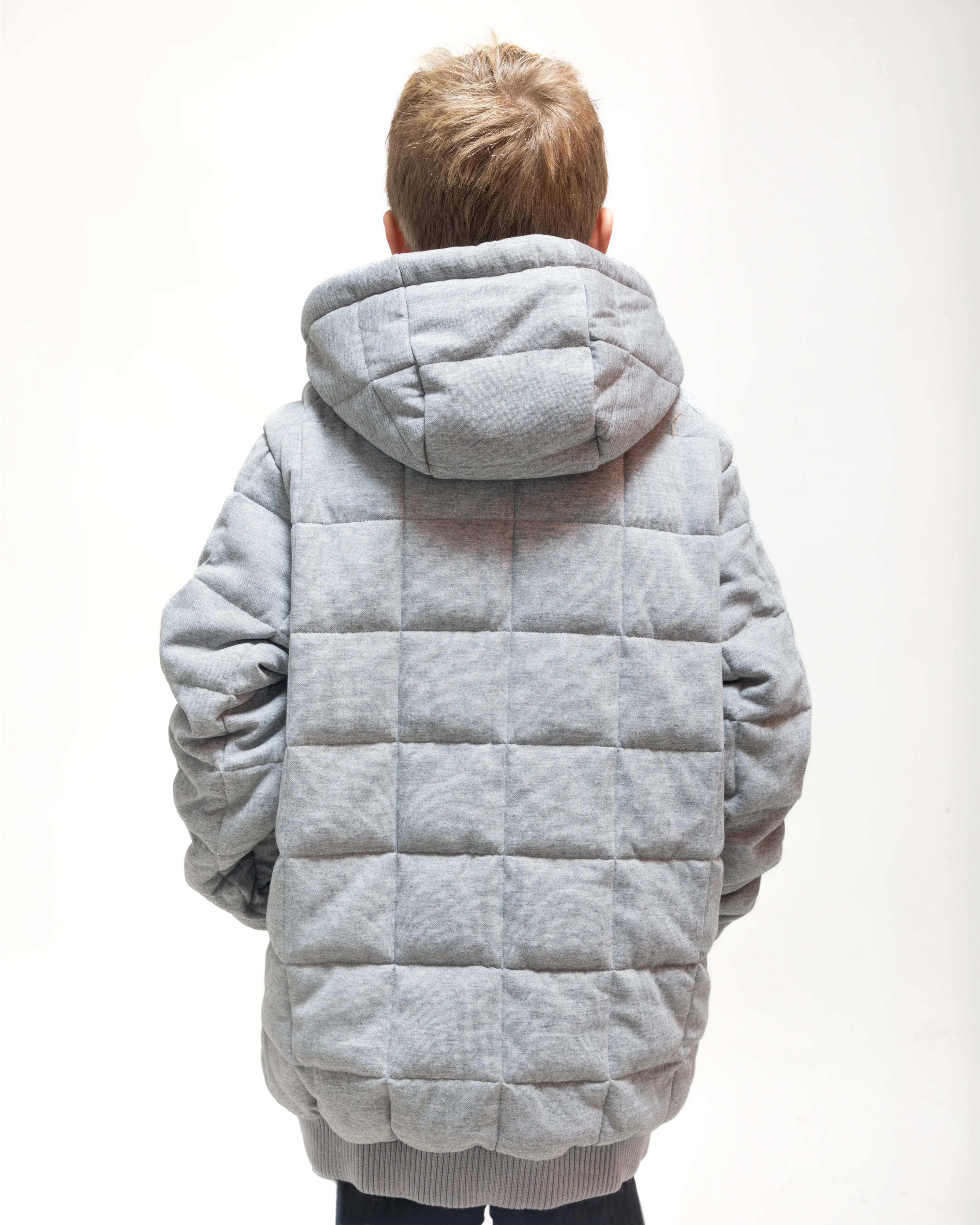 Weighted Therahoodie - Kid's Fleece Soothing Grey (Canada) - Image 5